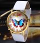 Quartz Watch Butterfly White